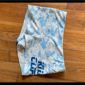 Blue And White Workout Shorts